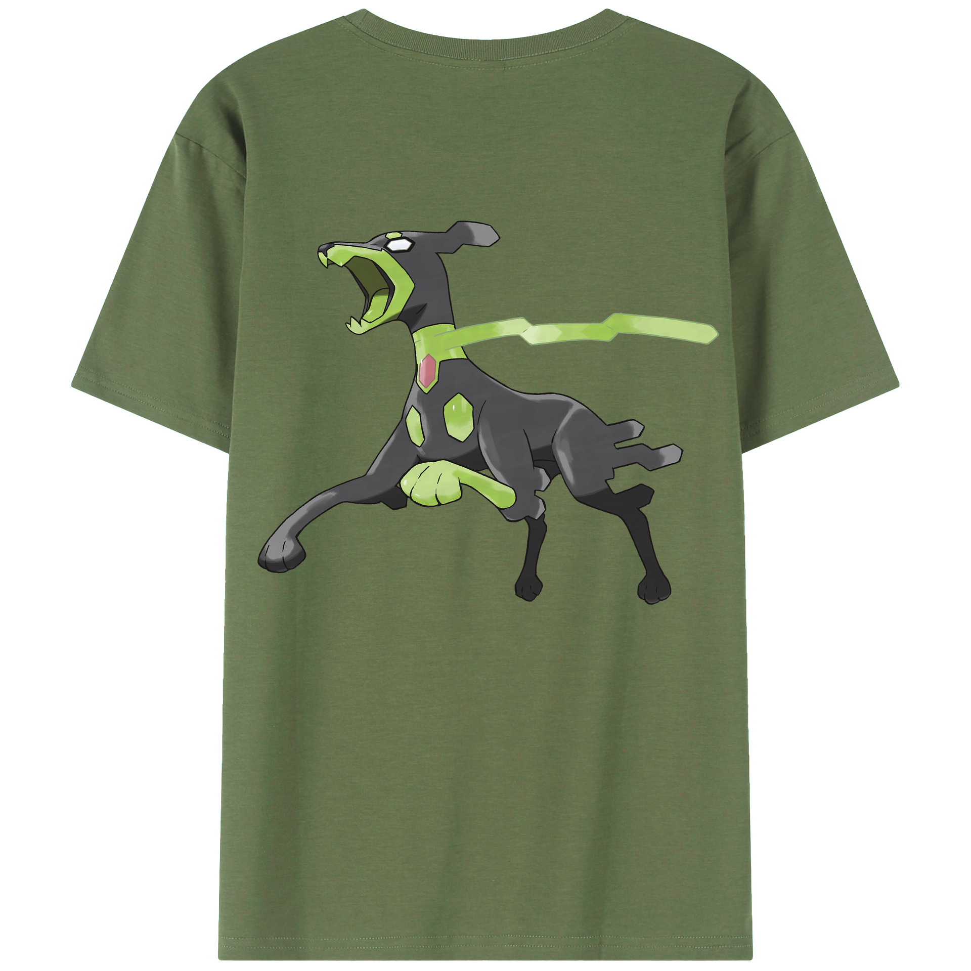 （画像用） ポケットモンスター Pokémon 綿100％ メンズ半袖Tシャツ（バックプリント） 通気性